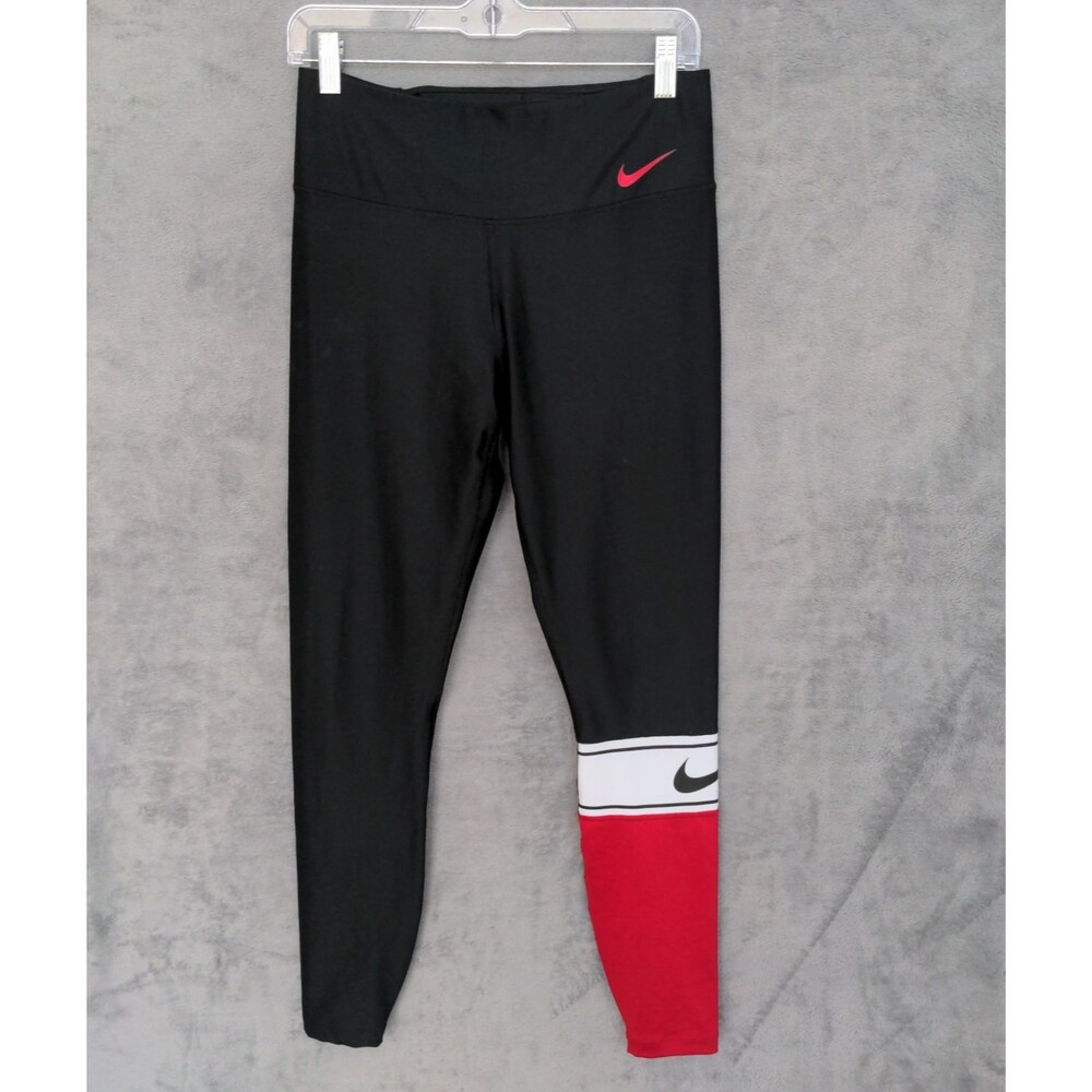 Nike Women's Power Colorblock Training Tights M Black Running Pocket Sport